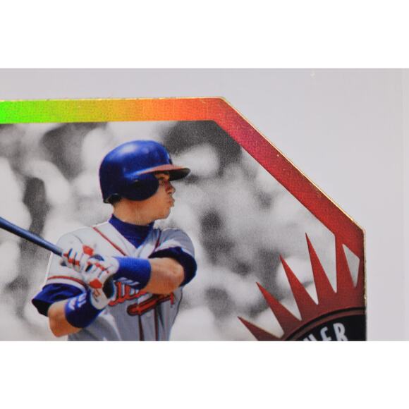 1997 Donruss Preferred X-Ponential Power #8a Chipper Jones /3000 PSA 8 Braves - Picture 6 of 7